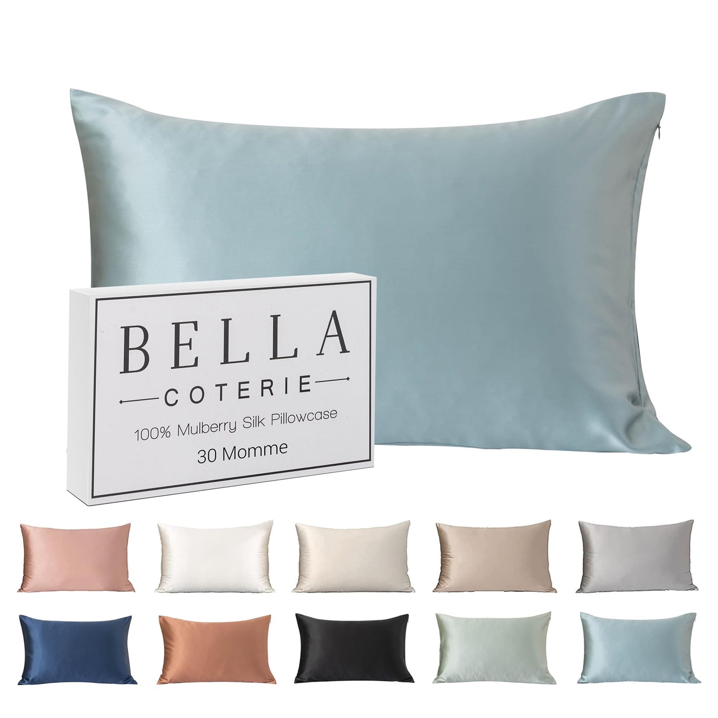 Bella Coterie Luxury Silk Pillowcase for Hair and Skin