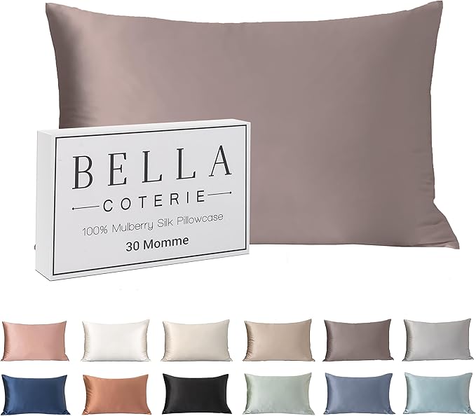 Bella Coterie Luxury Silk Pillowcase for Hair and Skin