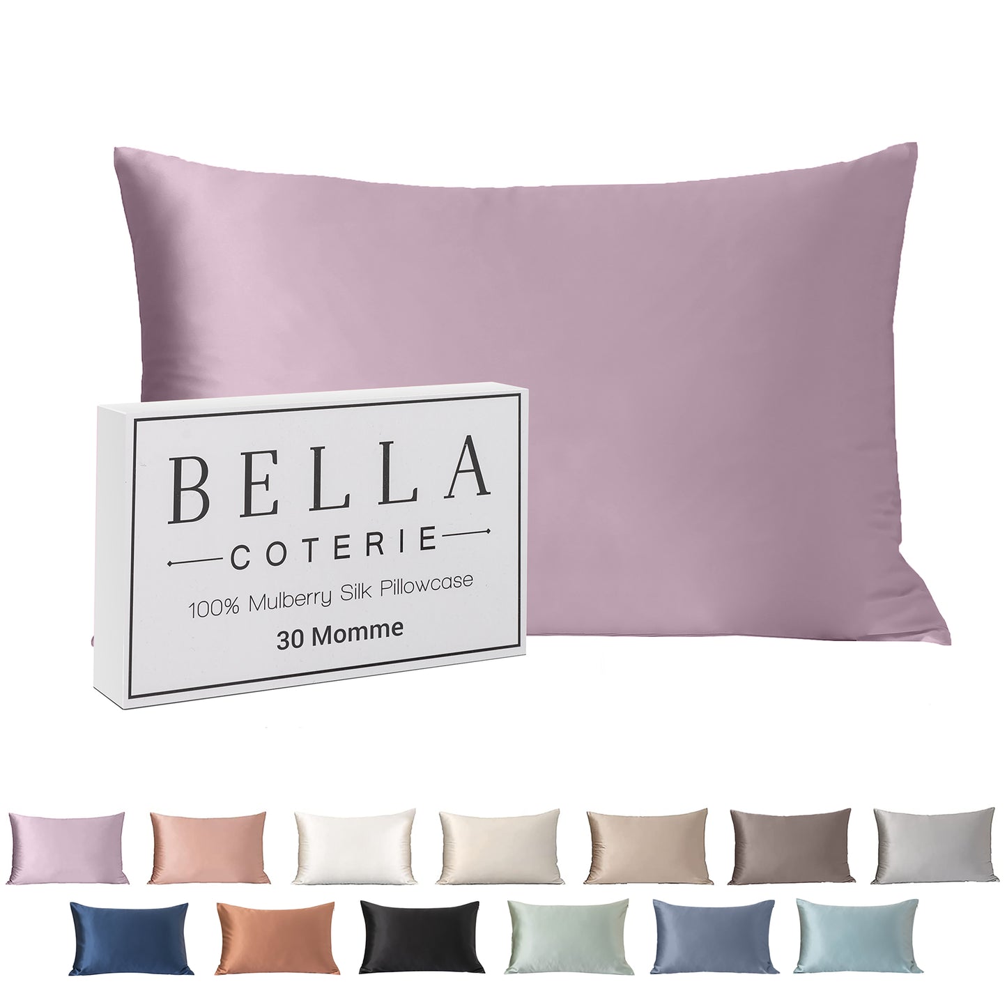 Bella Coterie Luxury Silk Pillowcase for Hair and Skin