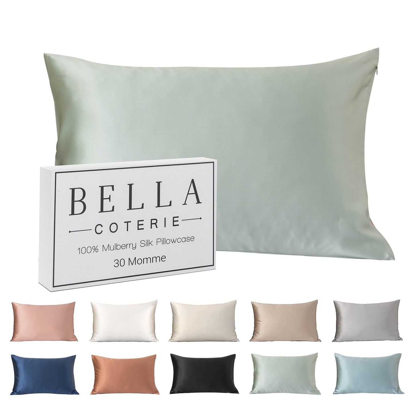 Bella Coterie Luxury Silk Pillowcase for Hair and Skin