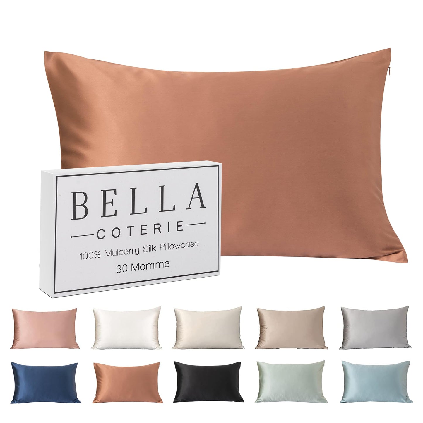 Bella Coterie Luxury Silk Pillowcase for Hair and Skin