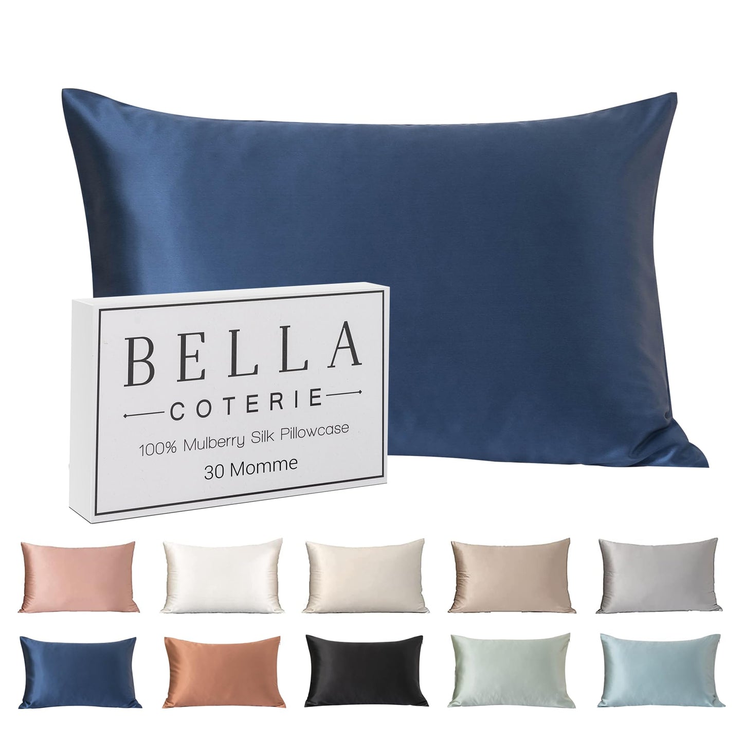 Bella Coterie Luxury Silk Pillowcase for Hair and Skin