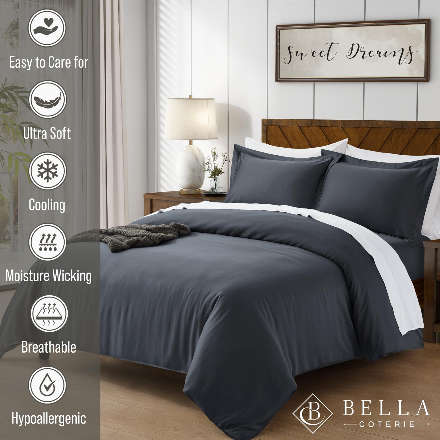 Bella Coterie Luxury Bamboo Duvet Cover Set