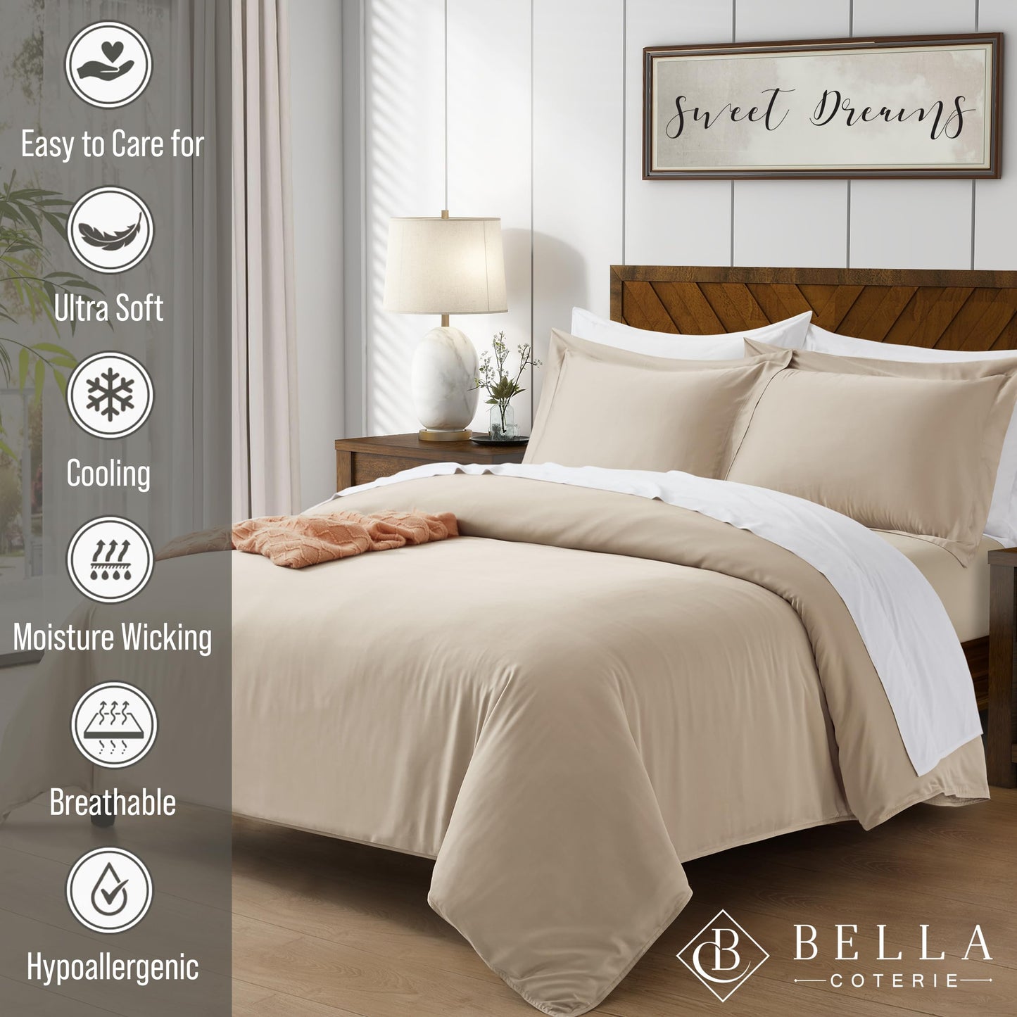 Bella Coterie Luxury Bamboo Duvet Cover Set