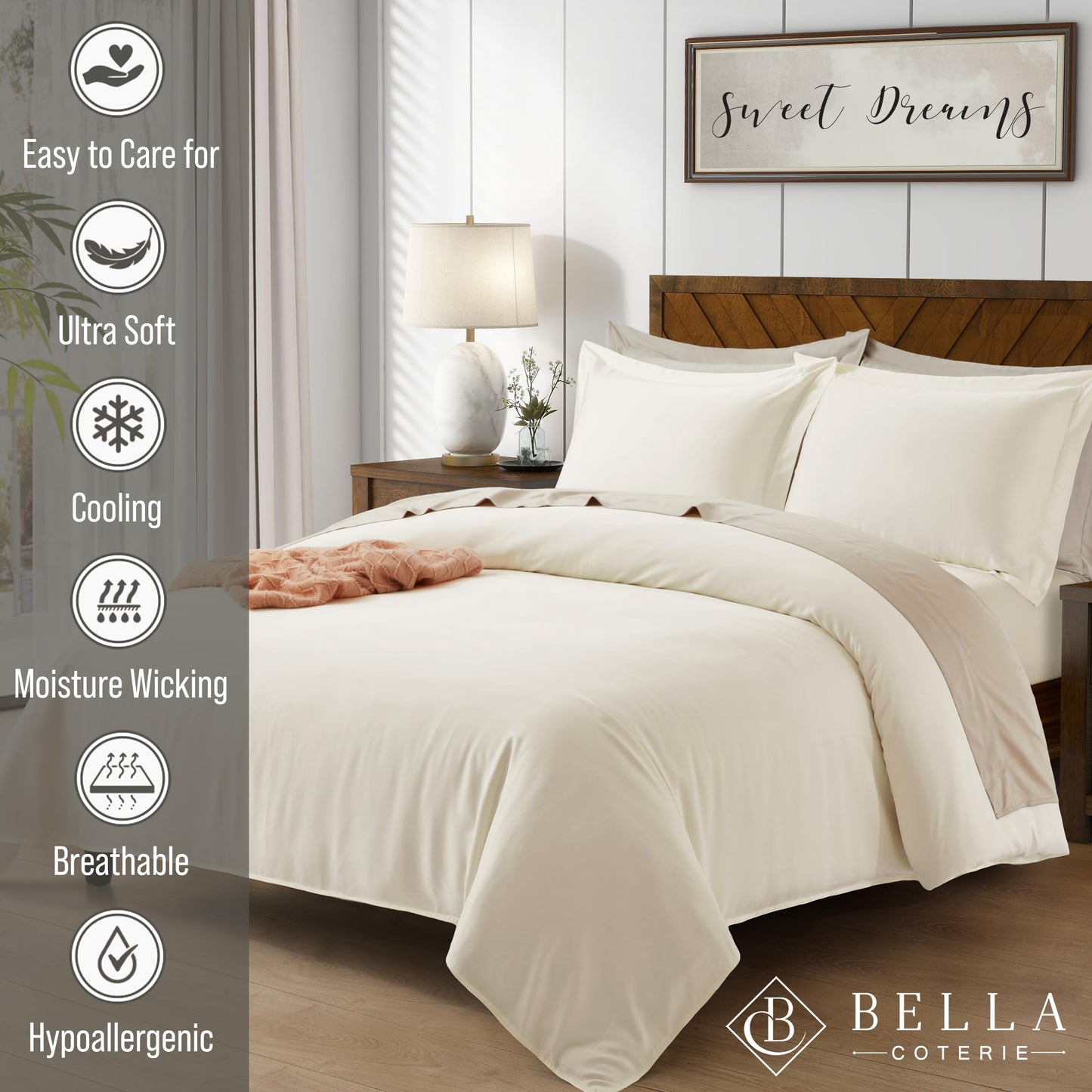 Bella Coterie Luxury Bamboo Duvet Cover Set