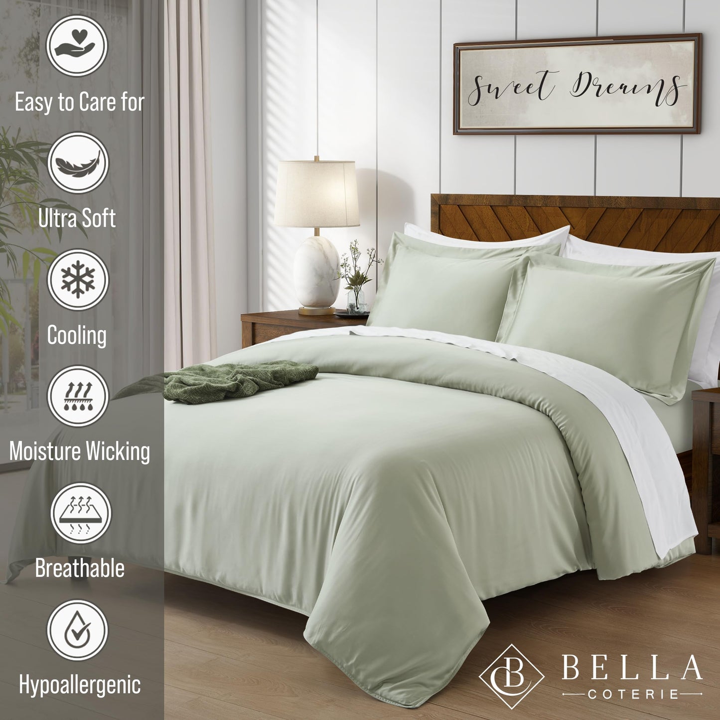 Bella Coterie Luxury Bamboo Duvet Cover Set