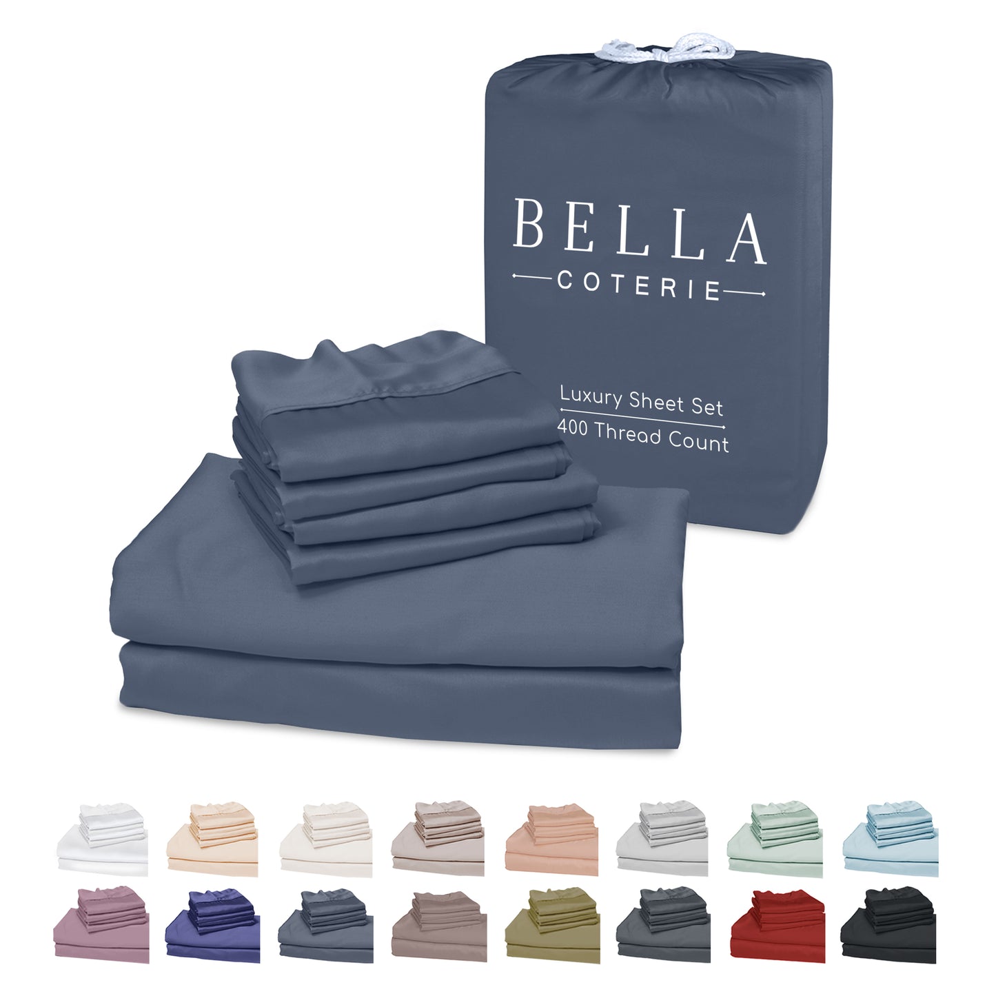 Bella Coterie 6 Piece Luxury Bamboo Sheet Set