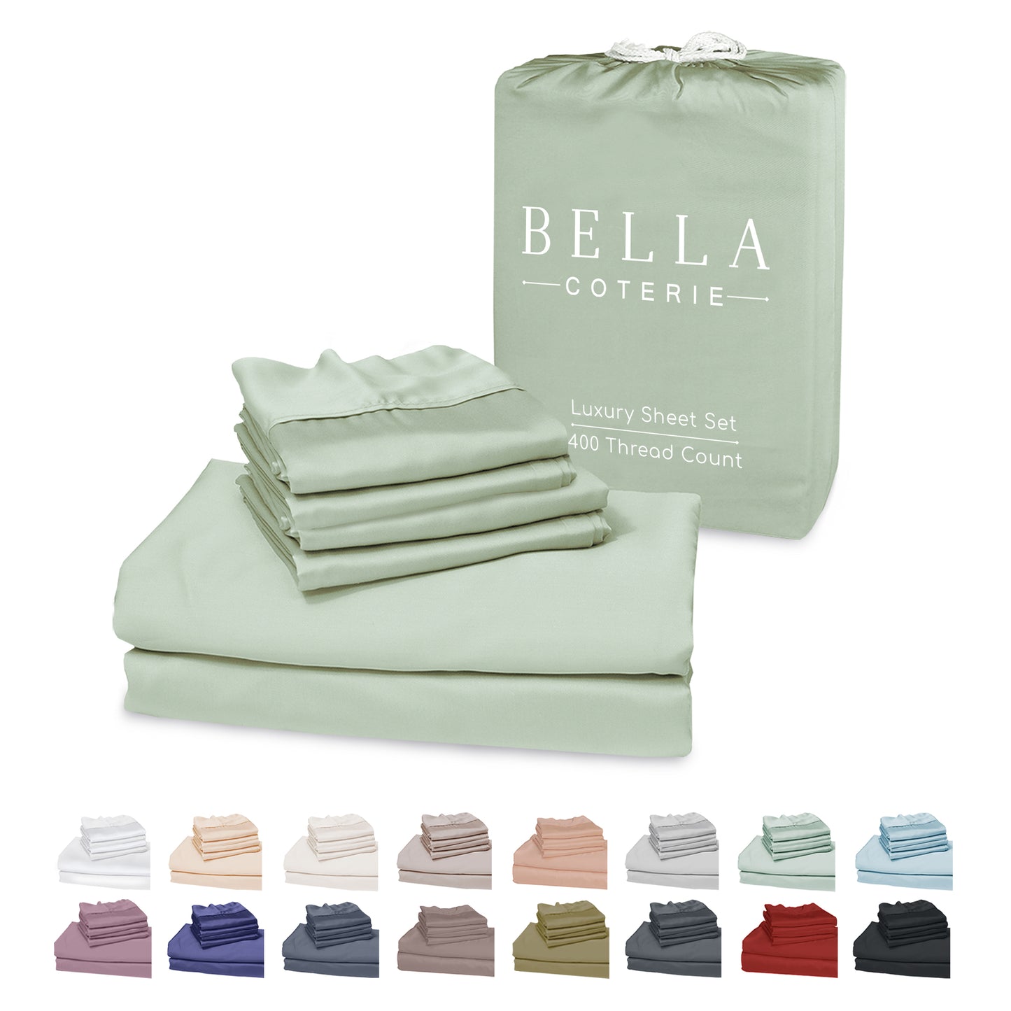 Bella Coterie 6 Piece Luxury Bamboo Sheet Set