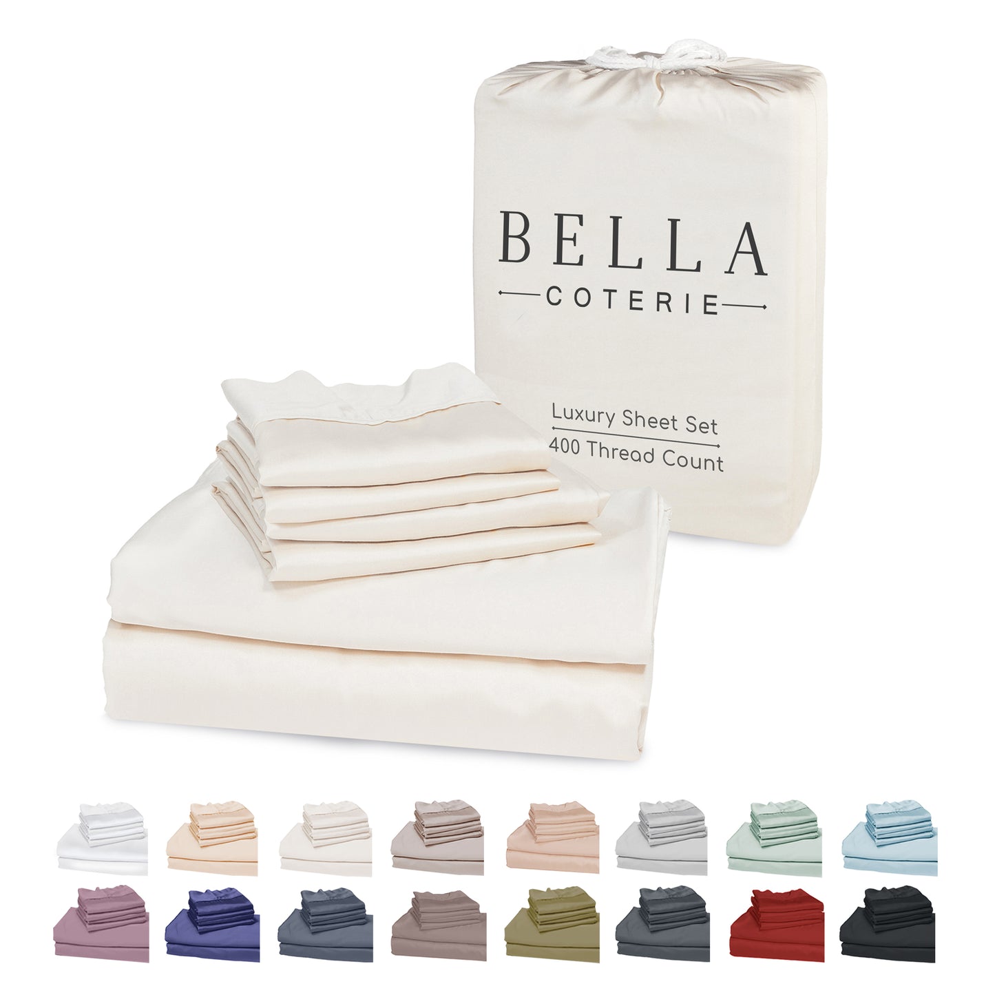 Bella Coterie 6 Piece Luxury Bamboo Sheet Set