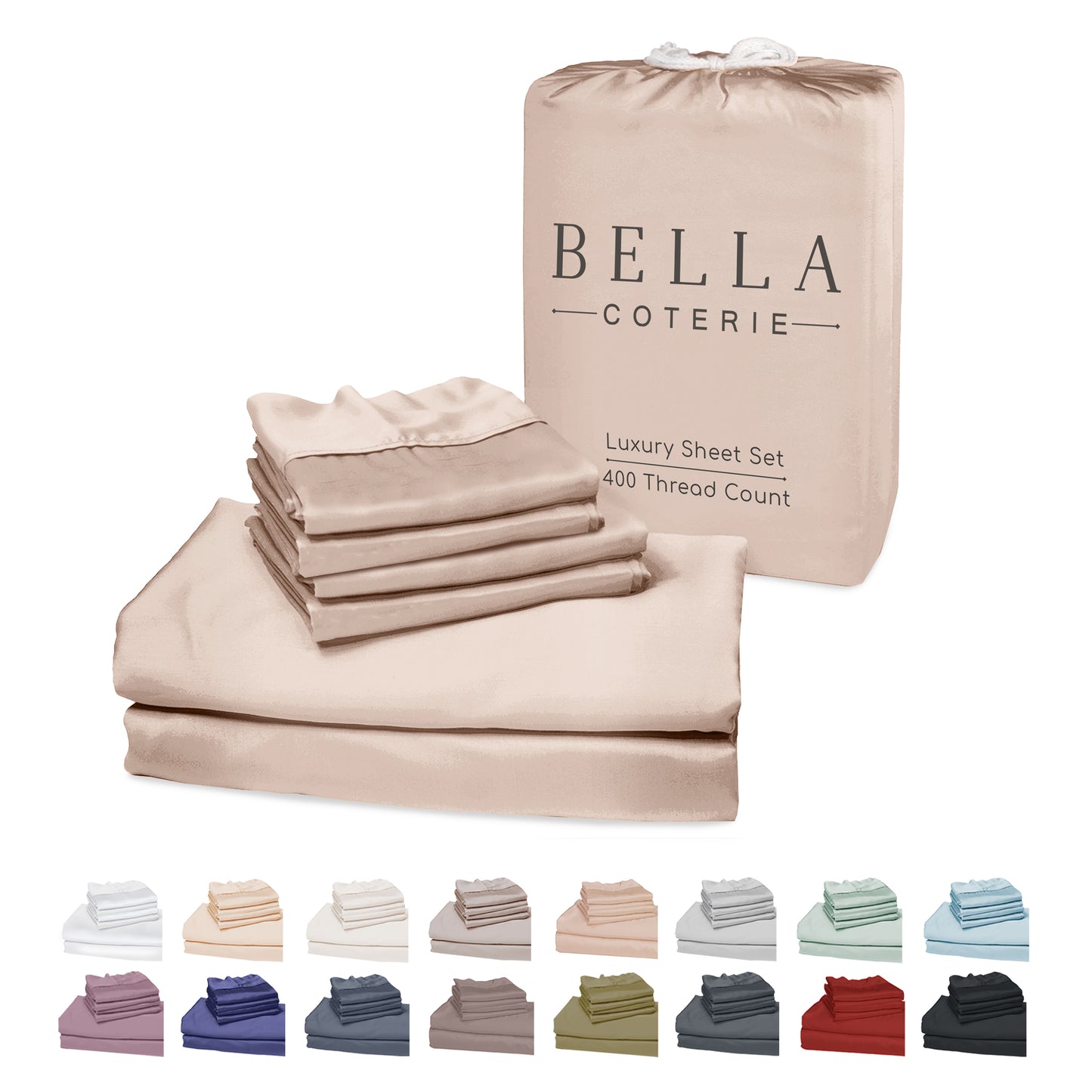Bella Coterie 6 Piece Luxury Bamboo Sheet Set