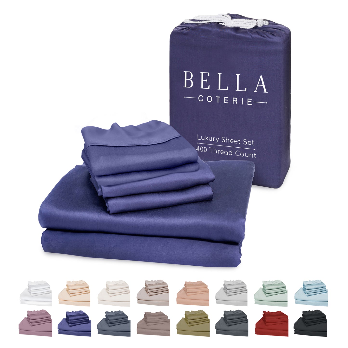 Bella Coterie 6 Piece Luxury Bamboo Sheet Set