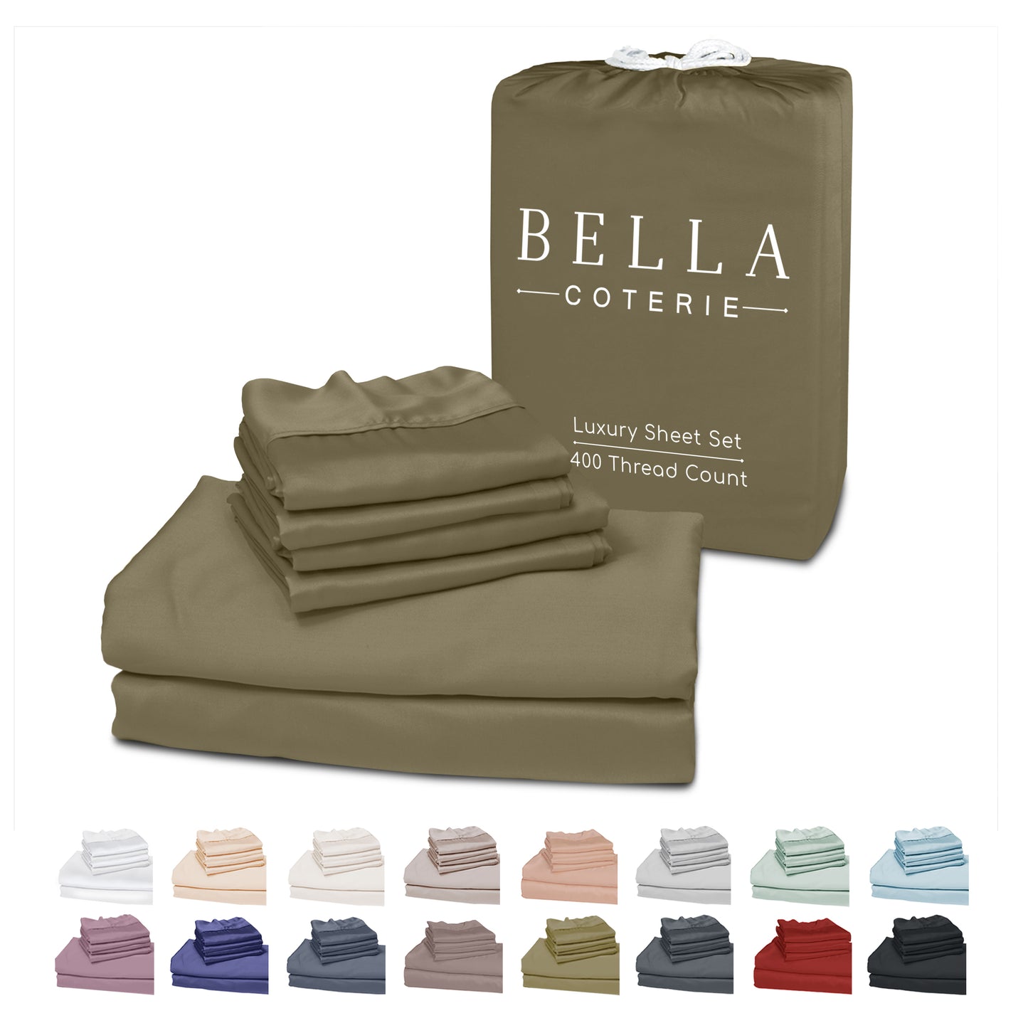 Bella Coterie 6 Piece Luxury Bamboo Sheet Set