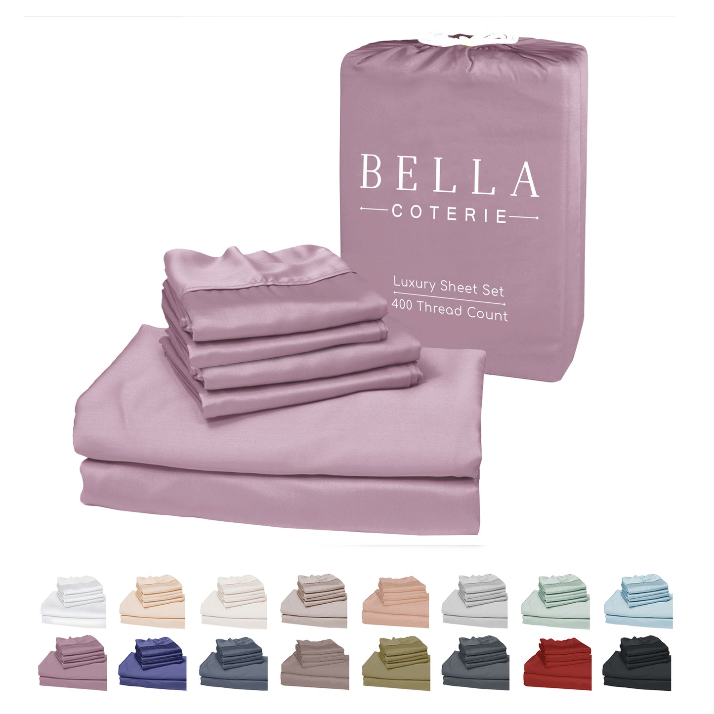 Bella Coterie 6 Piece Luxury Bamboo Sheet Set