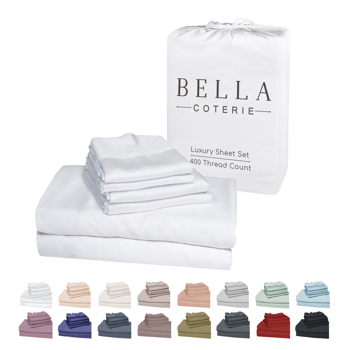 Bella Coterie 6 Piece Luxury Bamboo Sheet Set