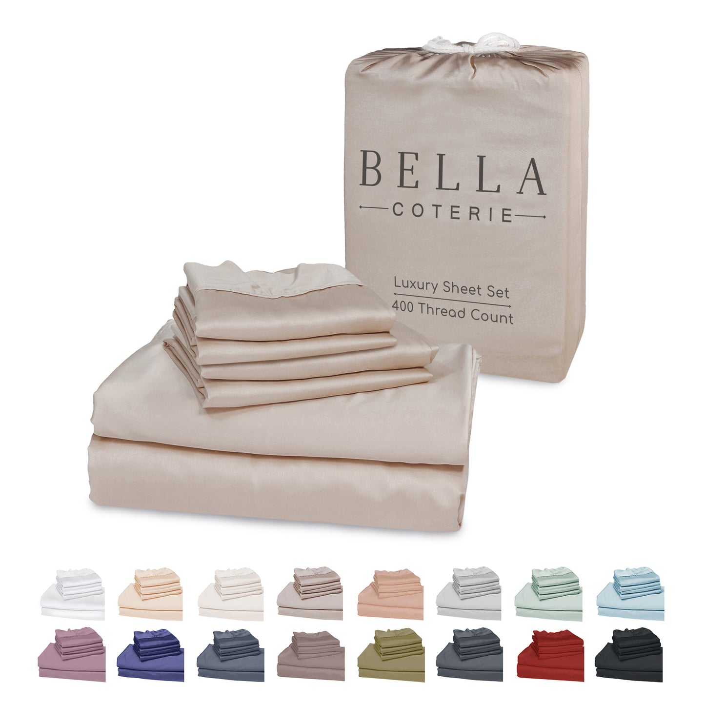 Bella Coterie 6 Piece Luxury Bamboo Sheet Set