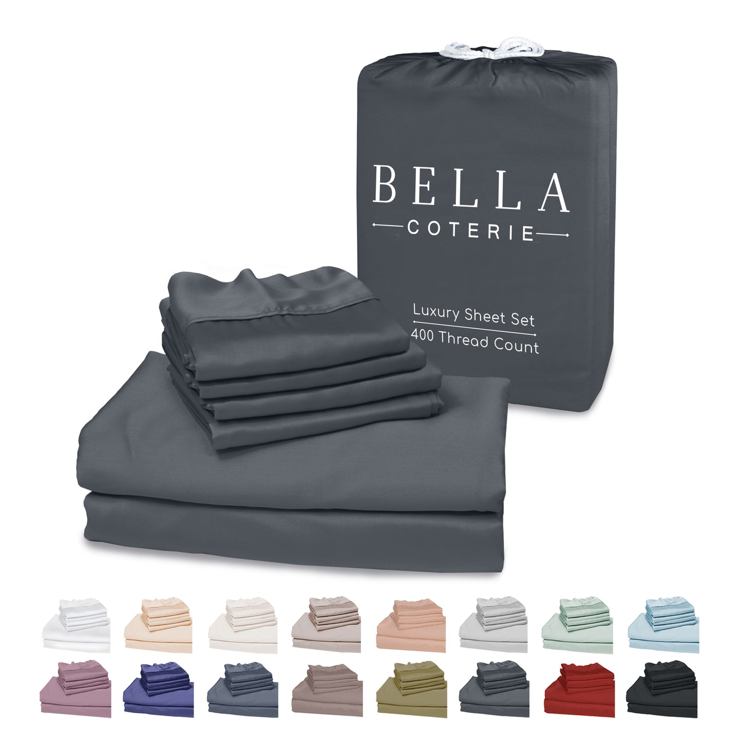 Bella Coterie 6 Piece Luxury Bamboo Sheet Set