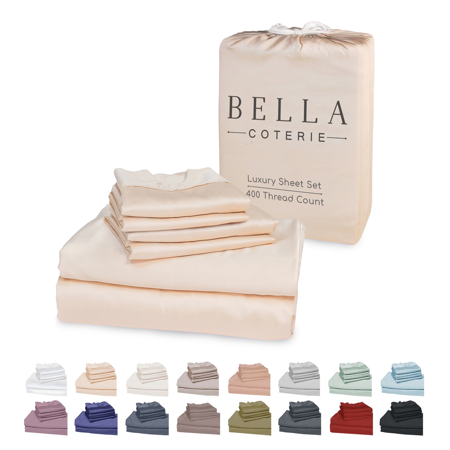 Bella Coterie 6 Piece Luxury Bamboo Sheet Set