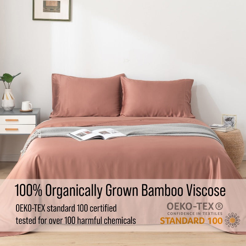 4 Piece Bamboo Bedding Sets - OEKO-TEX Standard 100 Certified